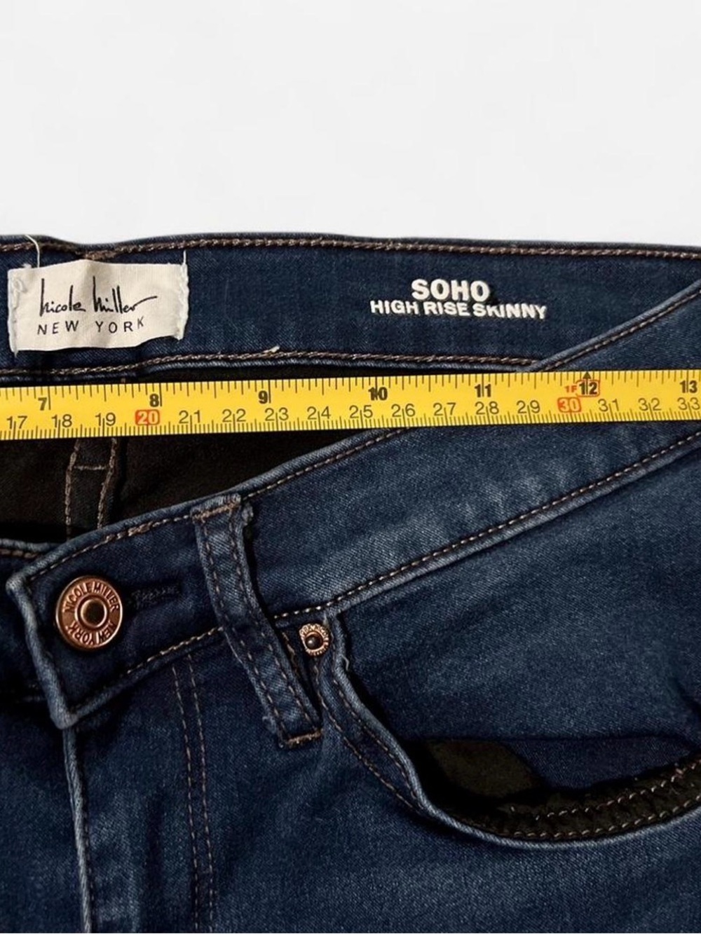 Two Women’s Skinny Jeans - Dark Blue & Medium Blue - Picture 10 of 13